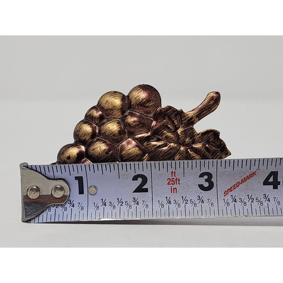 Vintage Metal Grapevine Napkin Rings Brushed Brass Or Gold Tone Set Of‎ 5 - Picture 6 of 8
